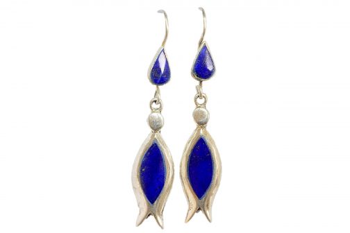 Earring of Lapis Lazuli Stone