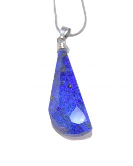 long Drop Necklace of Lapis Lazuli Stone