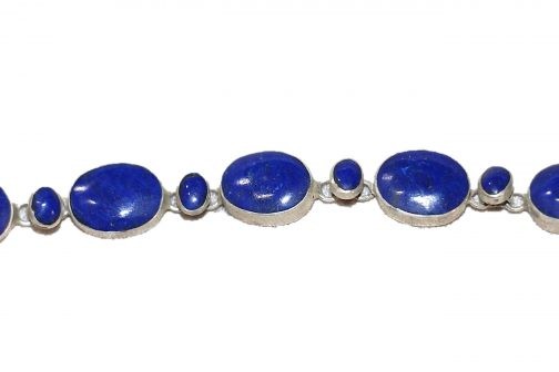 Handmade Bracelet of Lapis Lazuli Stone