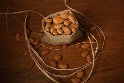 Pure and fresh apricot kernel