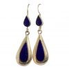 teardrop earring of Lapis Lazuli Stone