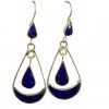 teardrop earring of Lapis Lazuli Stone