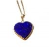 heart shaped Pendent of Pure Lapis Lazuli Stone