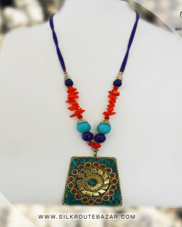 Marjan and Lapis Pendant for women