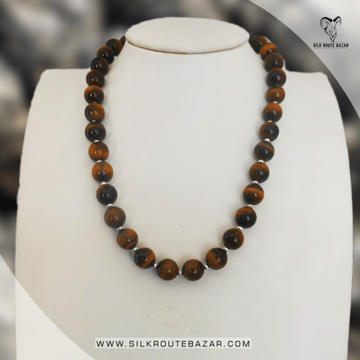 Tiger's Eye Bids Necklace f