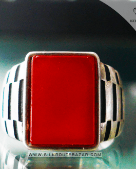 Yemeni Aqeeq Ring – Pure Sliver Ring for Men