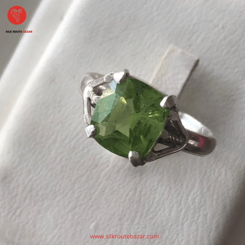 Peridot ring for men