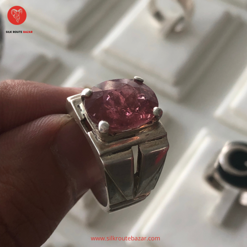 Aquamarine ring for men