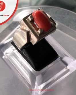 Marjan Ring for Men – Red Coral Ring