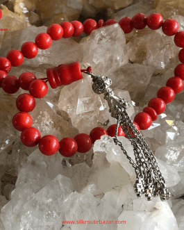 Red Coral Tasbih – Marjan Tasbeeh