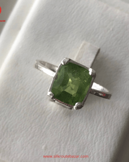 Peridot Stone Ring, Real Kohistan Peridot