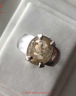 Topaz Ring for Men, Real Topaz stone Ring