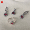 Red Zircon Jeweler Set for women