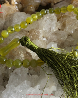 Natural Aqeeq Stone Tasbih – 33 beads