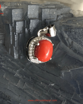 The Red Coral Gemstone Pendent – Marjan Pendent