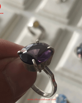Real Amethyst Stone Ring, Afghanistan Amethyst