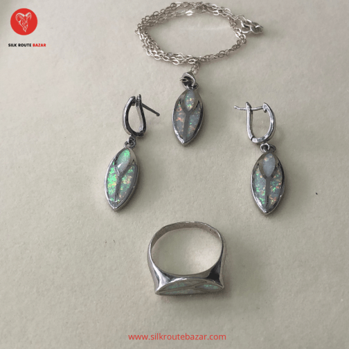 Opal Jewelry Set