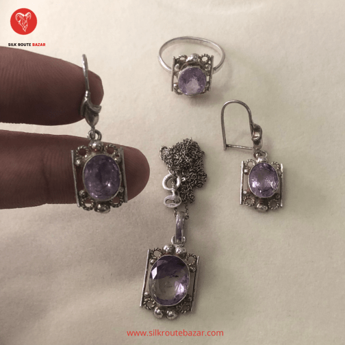 Amethyst Stone Set