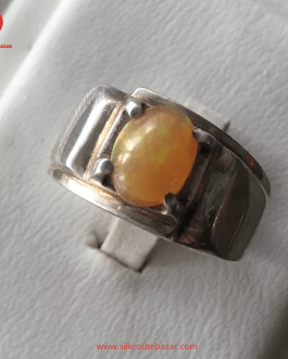 Yellow Opal Stone Ring, real Opal Stone Ring