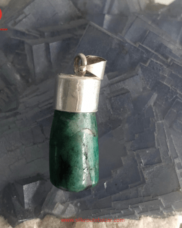 Unisex Emerald Pendent, Natural Emerald Pendent