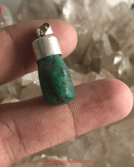 Unisex Emerald Pendent, Natural Emerald Pendent