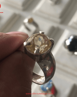 Topaz Ring for Men, Real Topaz stone Ring