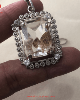 Skardu Natural Quartz Pendent For Women