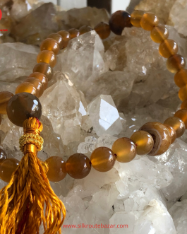 Natural Aqeeq Tasbih – 33 Beads