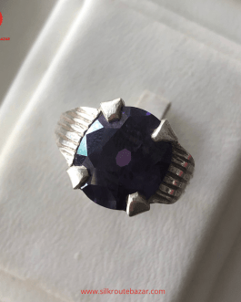 Amethyst Ring with 925 Silver Frame