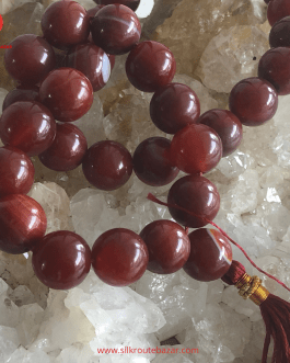 Natural Aqeeq Tasbih – 33 Beads
