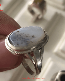 Natural Shajri Aqeeq Ring for Men