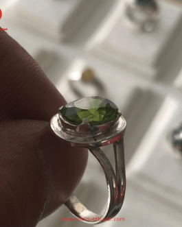 Real Peridot Stone Ring, Kohistan Peridot Stone