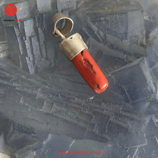 The Red Coral Gemstone Pendent