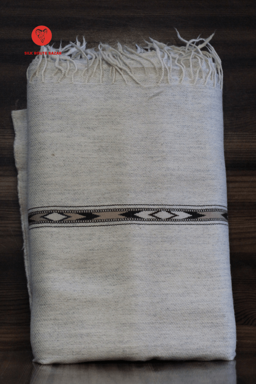 Off White Shawl for men