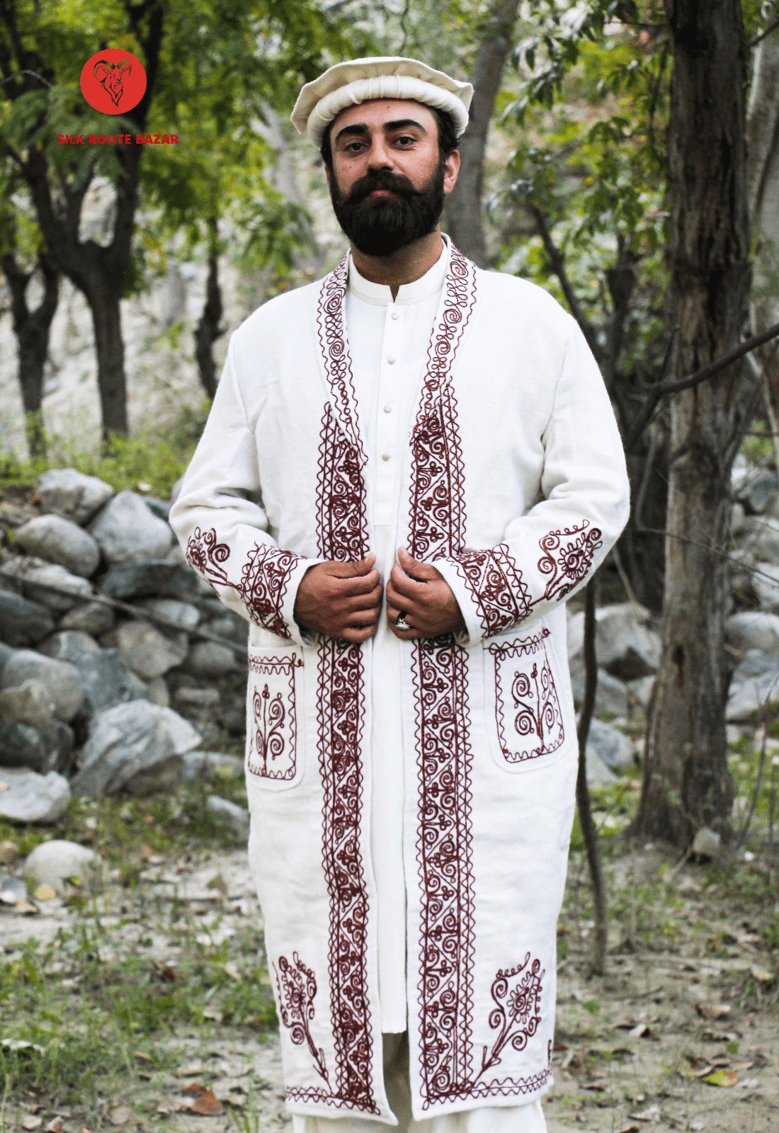 Chitrali Woolen Chugha, Traditional Woolen Long coat