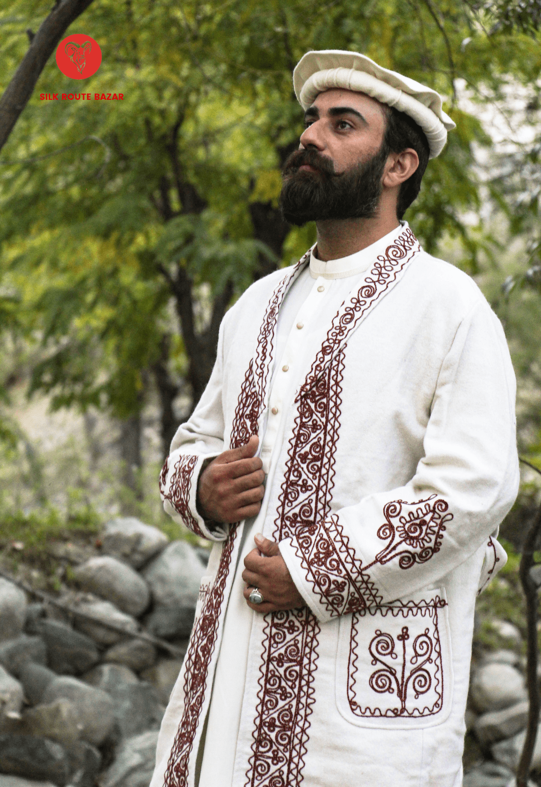 Chitrali Woolen Chugha, Traditional Woolen Long coat