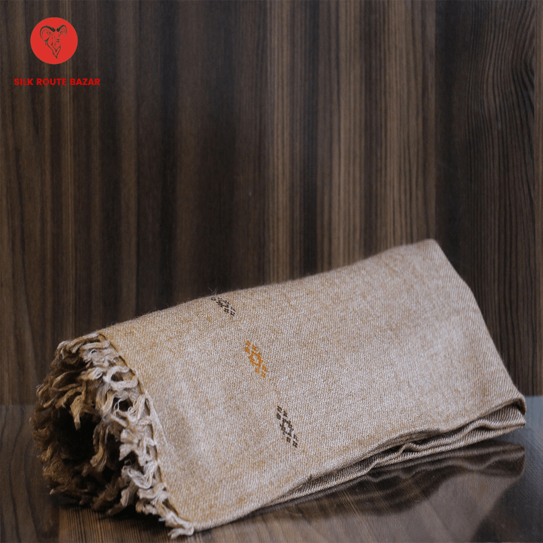 Swat woolen Shawl, Soft and warm Pashmina Shawl Tortilla Brownish Color